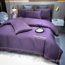 Conjunto de cama de algodão 100% algodão de estilo europeu de luxo